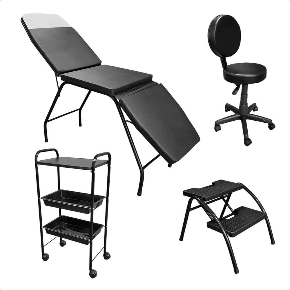 Kit Completo Clínica Estética: Maca Mocho Escada e Carrinho