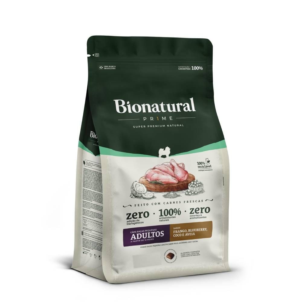 Ração Special Dog Bionatural Prime Raças Pequenas Adultos Frango 2,5Kg