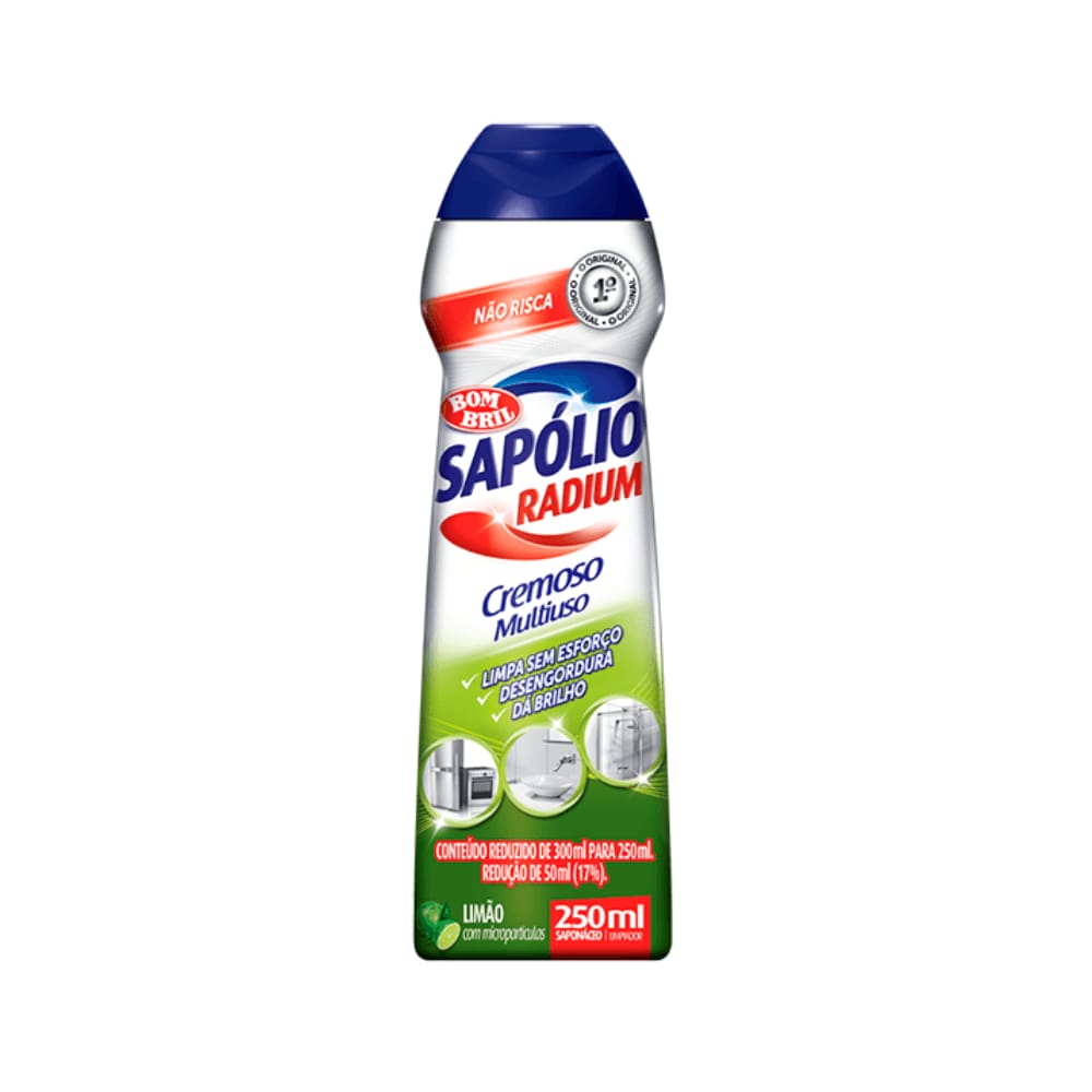 Sapólio Radium Cremoso Limão 250ml Bombril