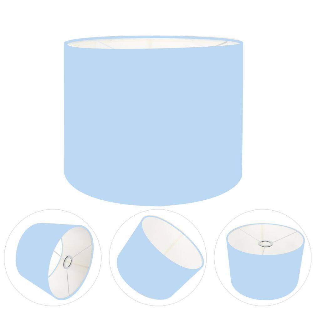 Cúpula Abajur Cilíndrica Cp-7016 Ø35x30cm Azul Bebê