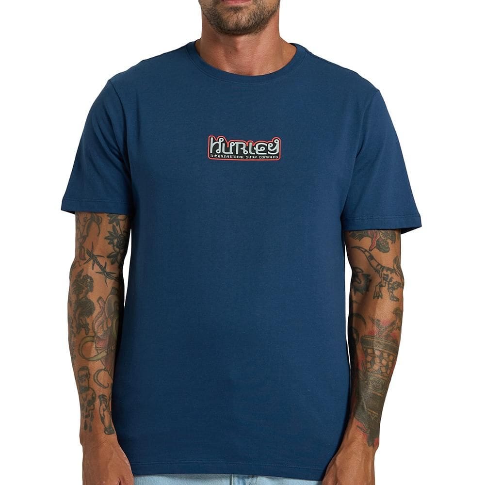 Camiseta Hurley Barong SM26 Masculina Marinho