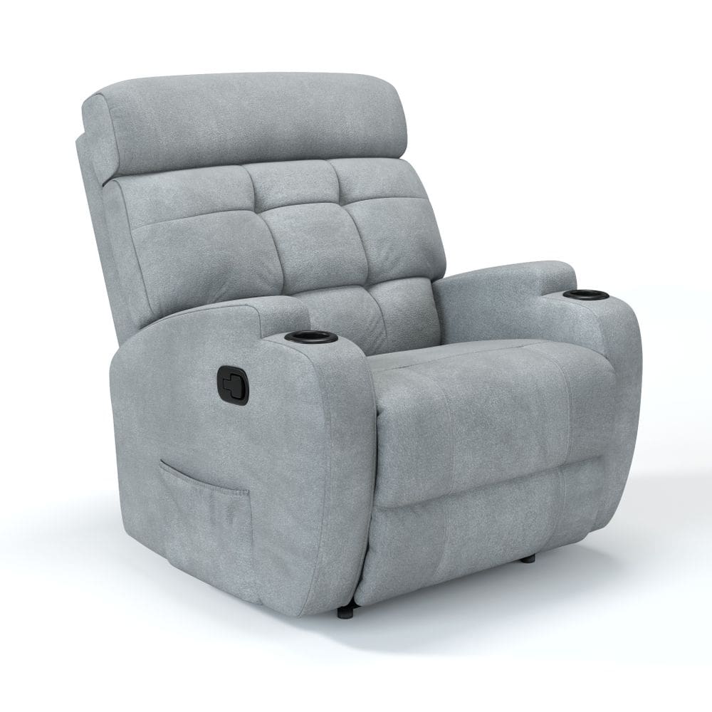 Poltrona do Papai Reclinável Manual em Tecido Bouclé Damie