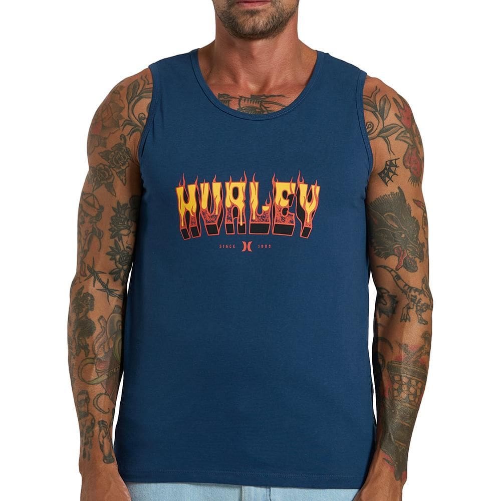 Regata Hurley Flame SM26 Masculina Marinho