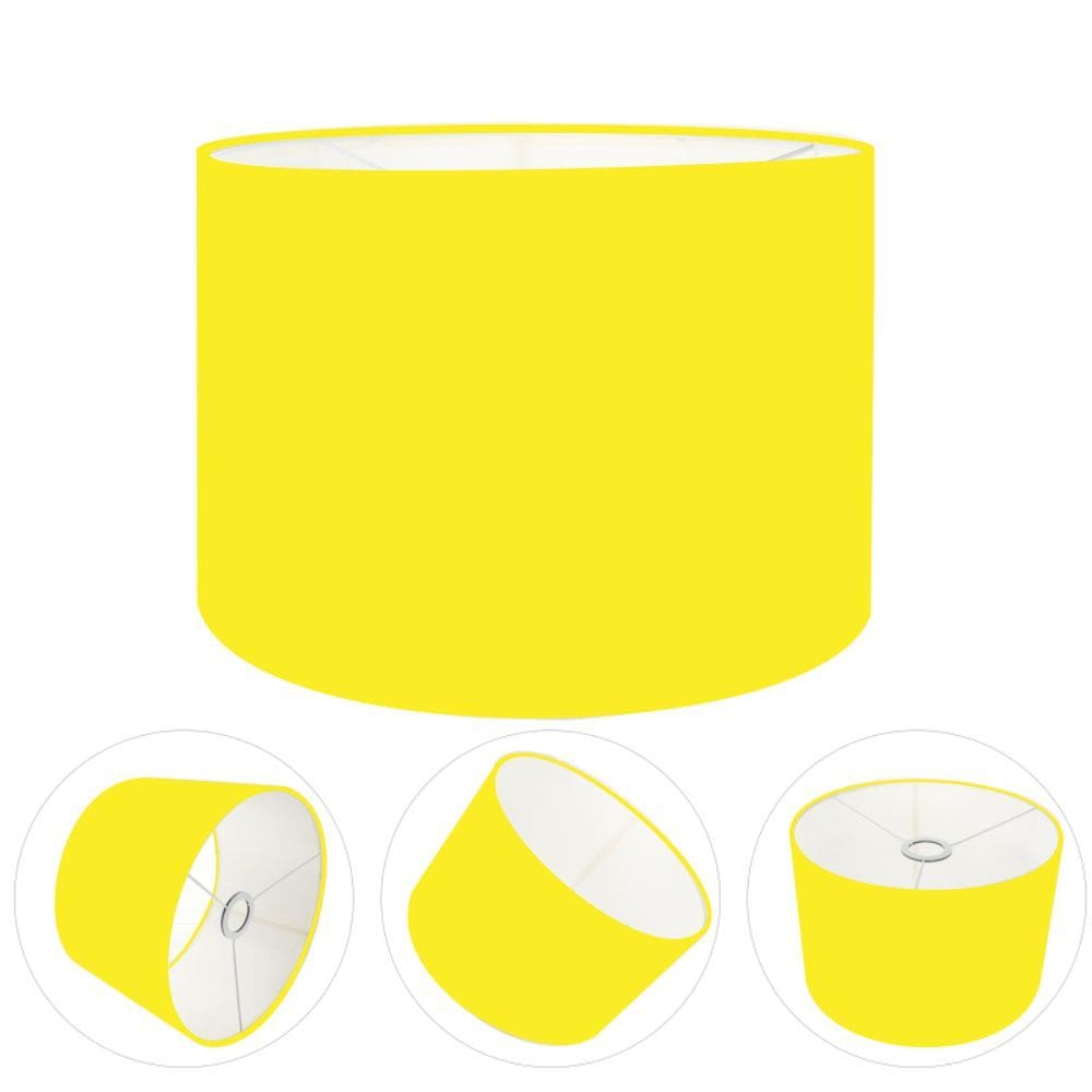 Cúpula Abajur Cilíndrica Cp-8021 Ø45x25cm Amarelo