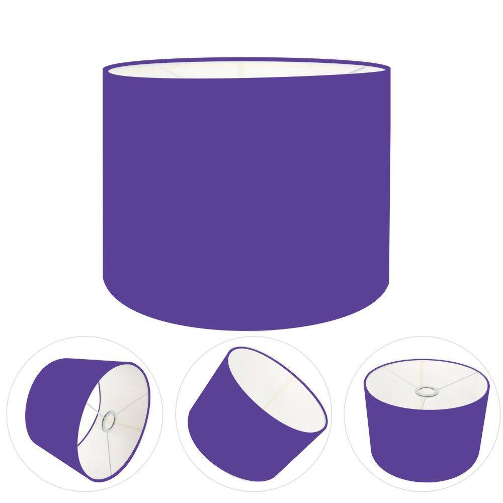 Cúpula Abajur Cilíndrica Cp-8020 Ø45x21cm Roxo