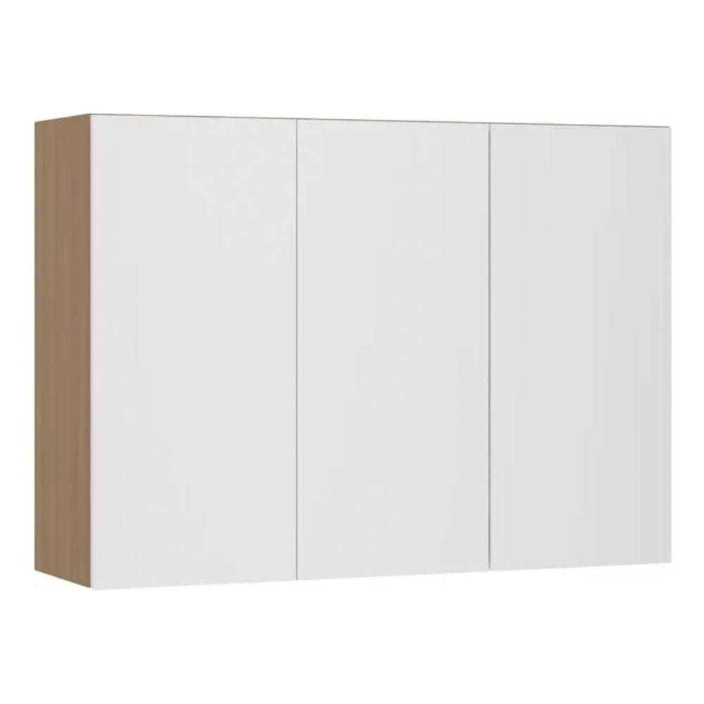 Armario Aereo Mdp Freijo E Branco 3 Portas 120x85x33cm