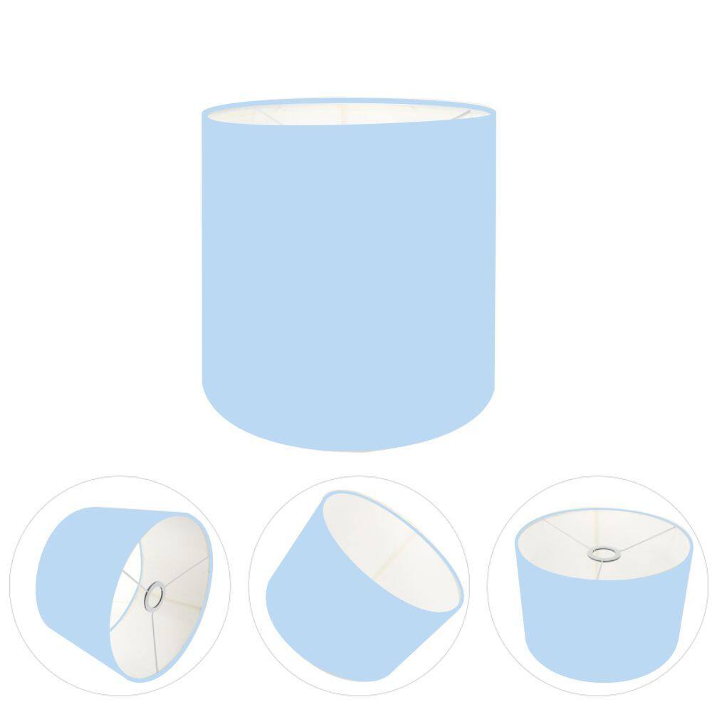 Cúpula Abajur Cilíndrica Cp-8005 Ø18x18cm Azul Bebê