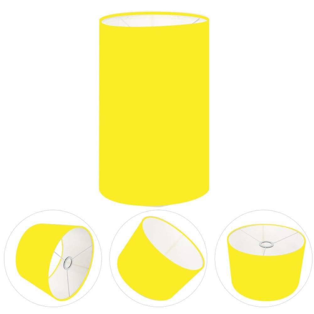 Cúpula Abajur Cilíndrica Cp-8002 Ø13x30cm Amarelo
