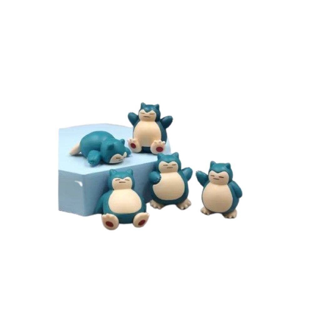 Kit com 5 Miniaturas Snorlax – Pokémon PVC