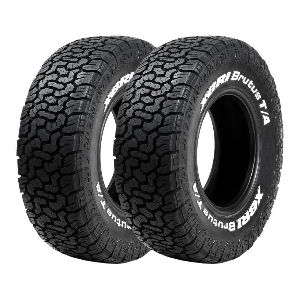Kit 2 Pneus XBRI Aro 18 285/65R18 Brutus TA Letras Brancas 10 Lonas 125/122R