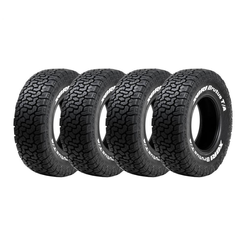 Kit 4 Pneus XBRI Aro 18 285/65R18 Brutus TA Letras Brancas 10 Lonas 125/122R
