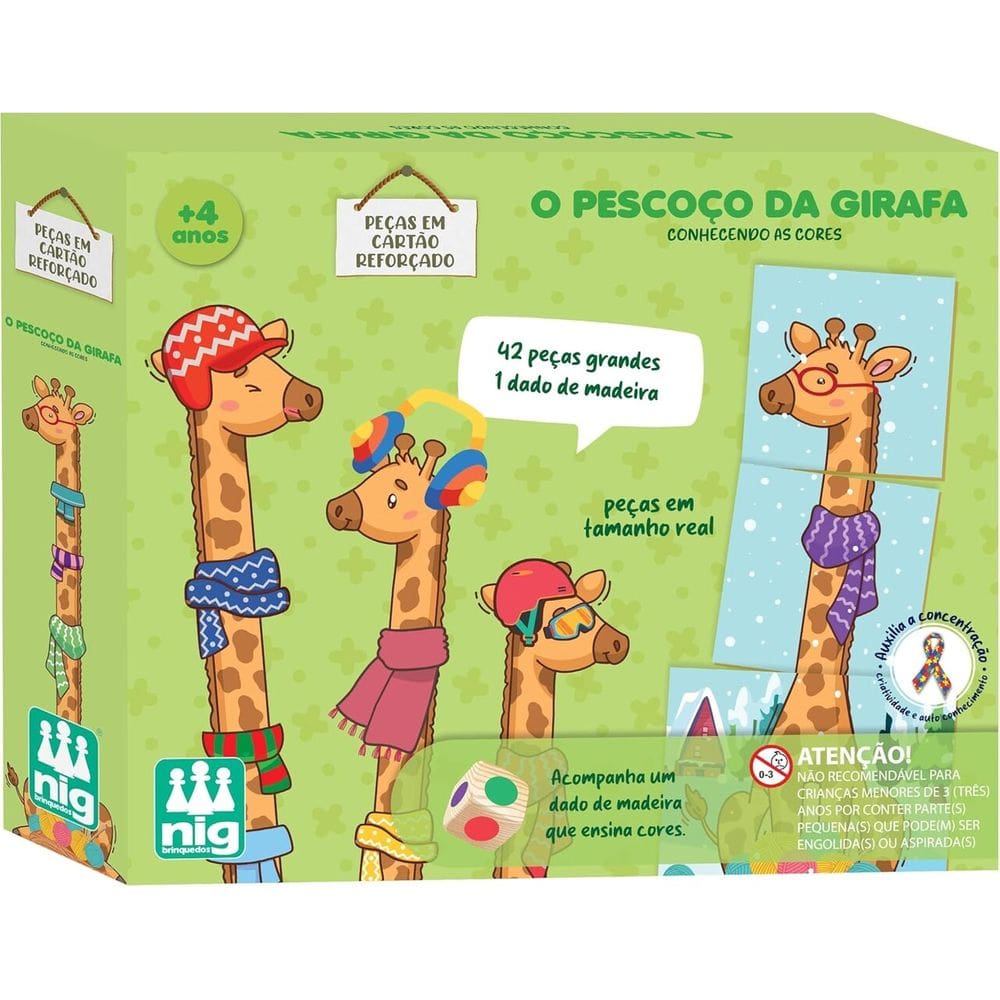 Jogo Inclusivo Pedagógico O Pescoço Da Girafa - Nig 0584