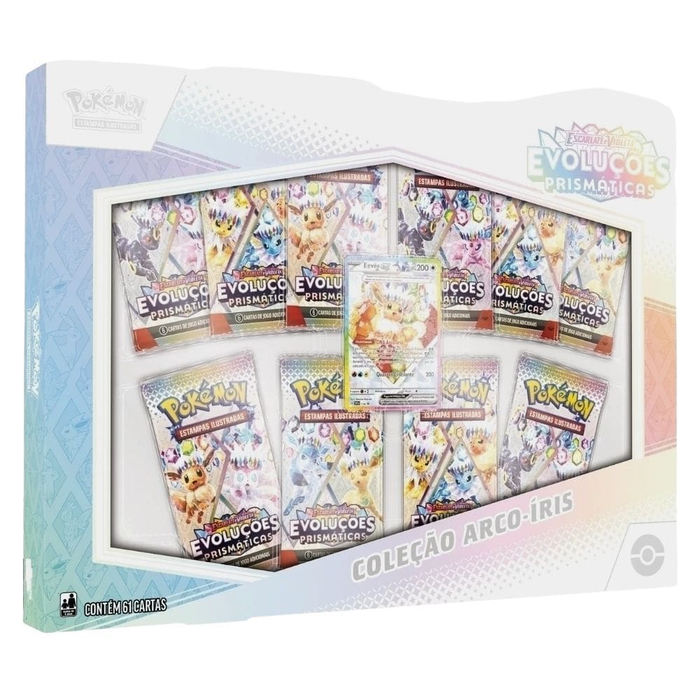 Pokémon Box de Coleção Arco-íris Jogo de Cartas Copag Português