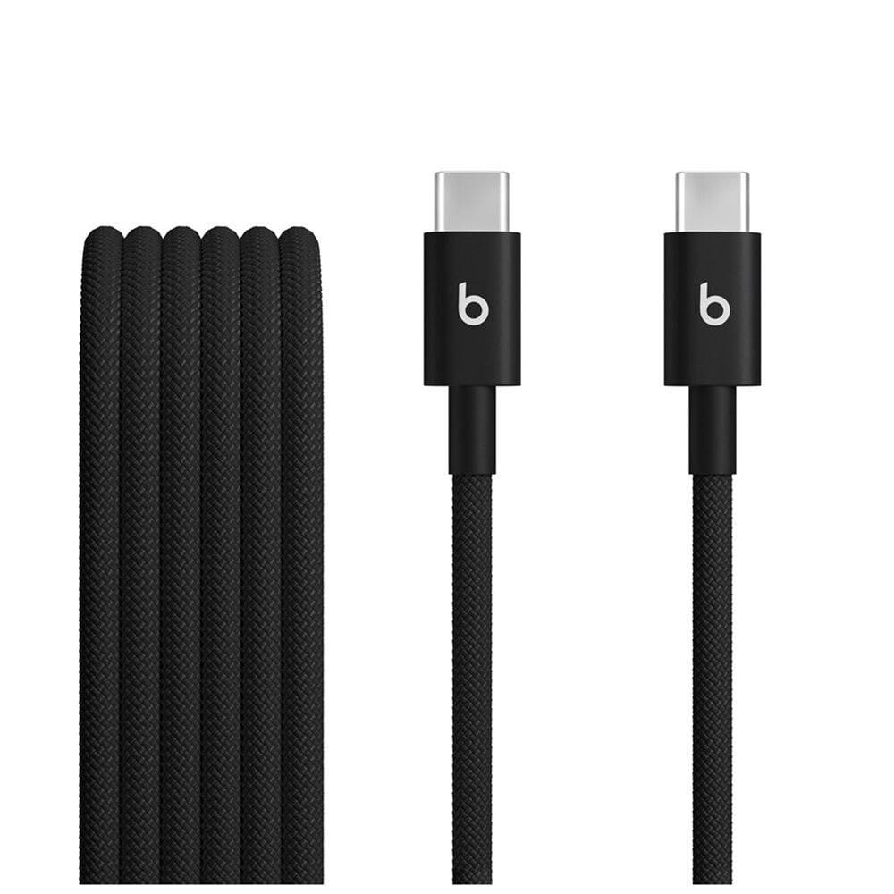 Cabo trançado de USB-C para USB-C da Beats (1,5 m), Preto-relâmpago