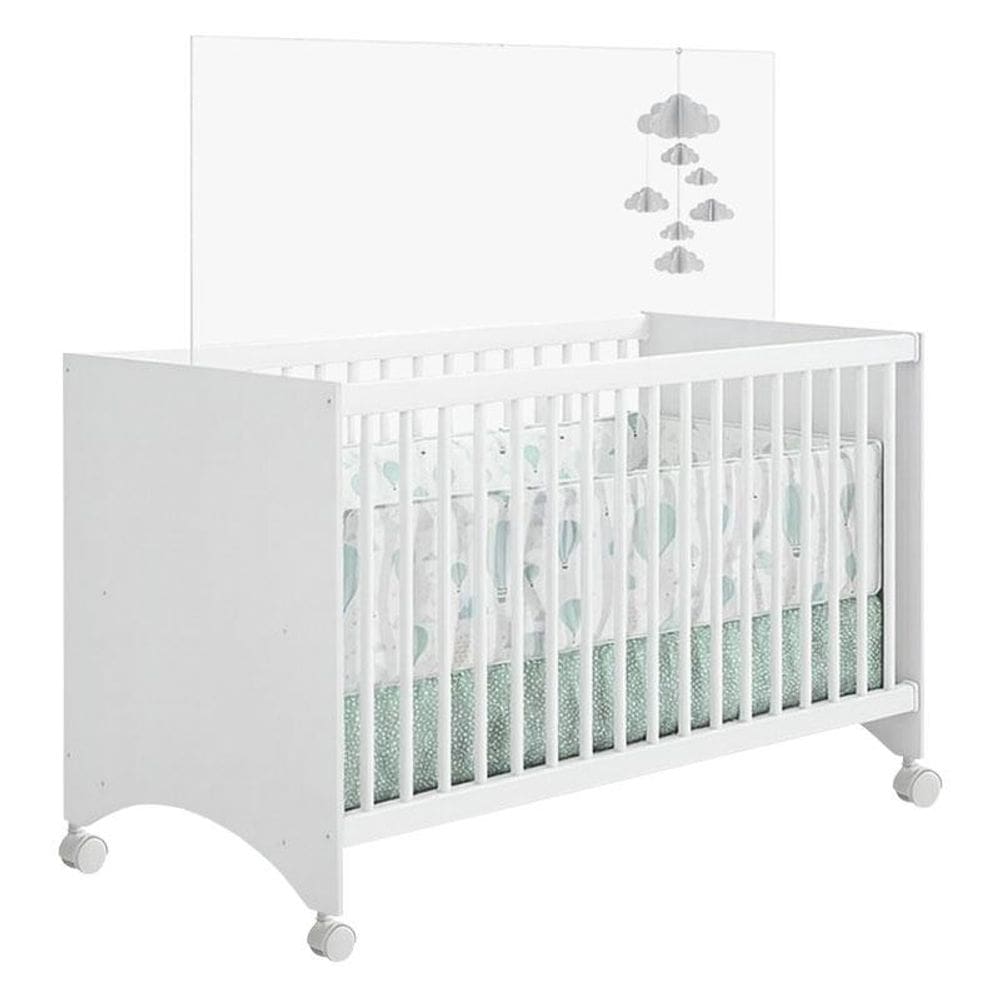 Berço Nacional Gutti Branco Brilho - Móveis Estrela