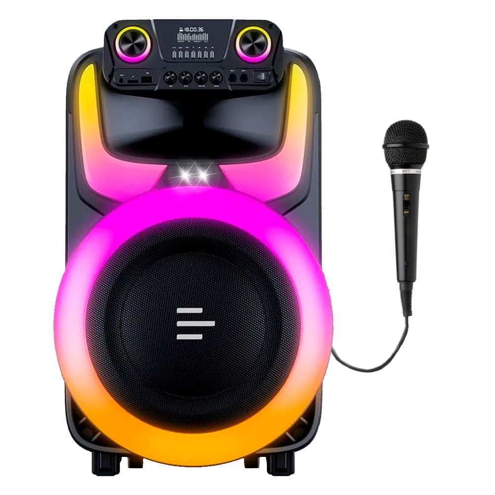 Caixa de Som Pulse Burst 2 SP408 Com Bateria 12” pol Radio FM 600W-1 Mic