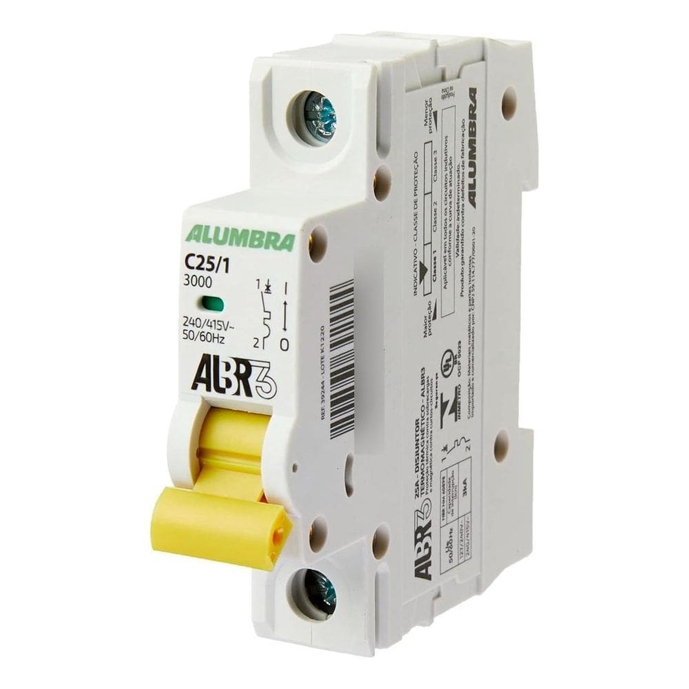 Disjuntor Albr3 25A Unipolar Alumbra 39244