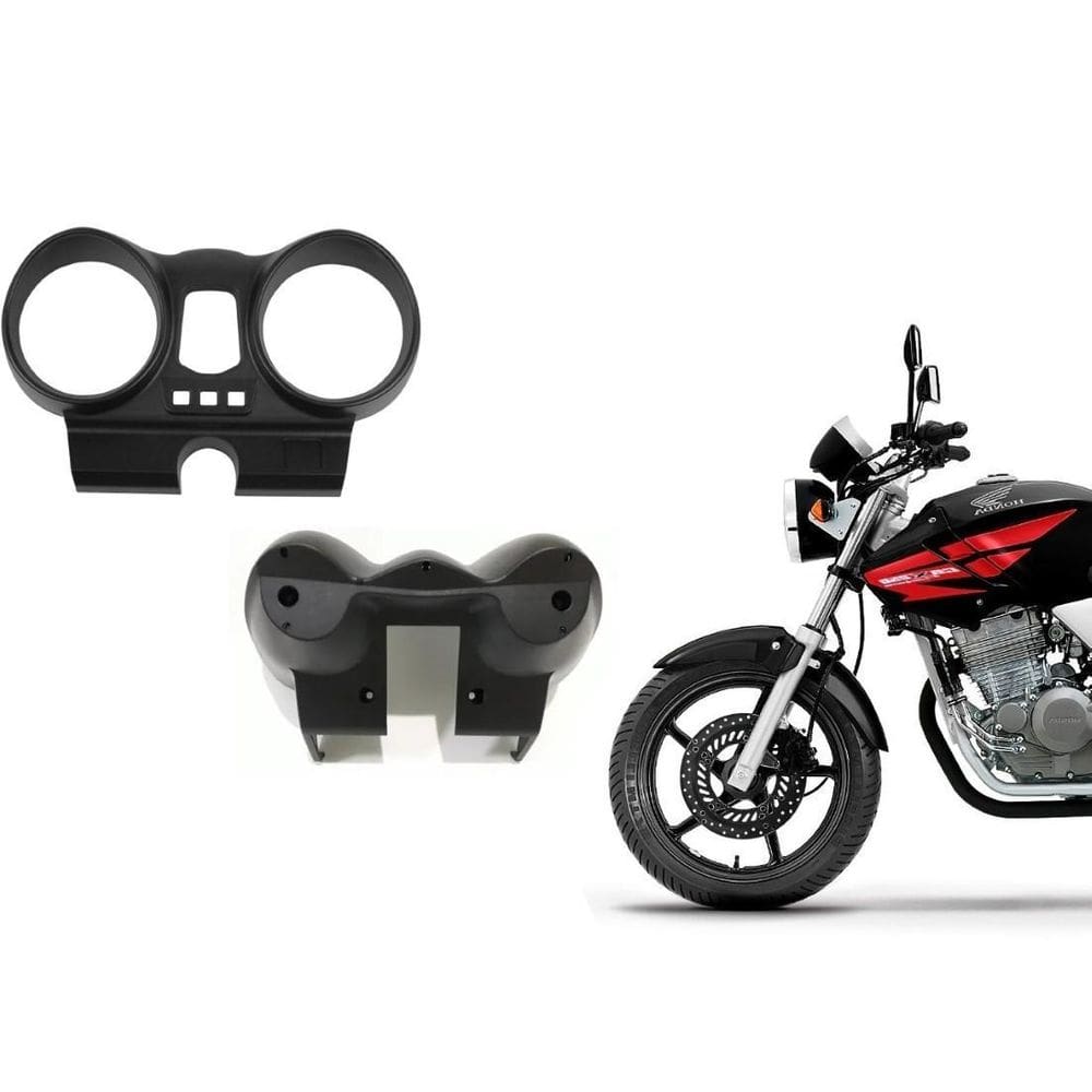 Carcaça Painel Superior Inferior Preta Twister 2001 Ate 2008