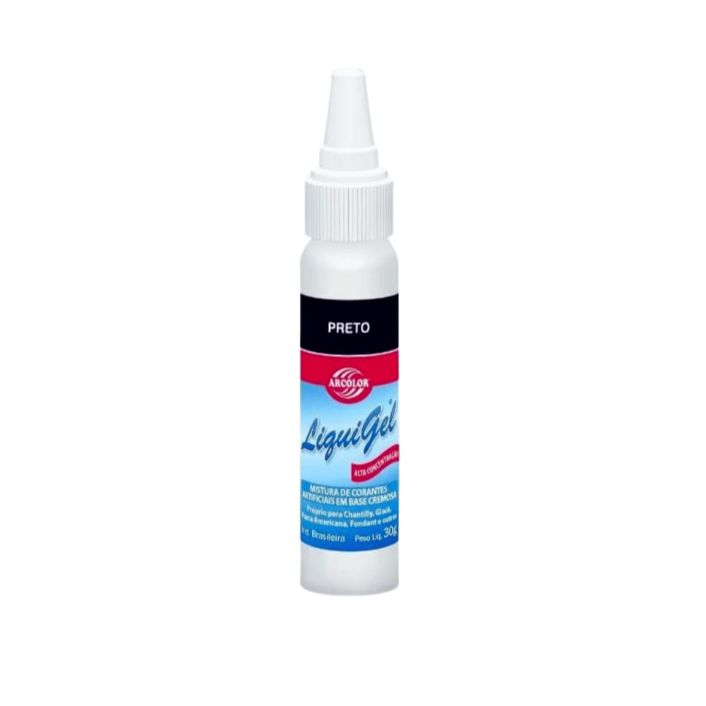 Corante em Gel Preto 30g Arcolor