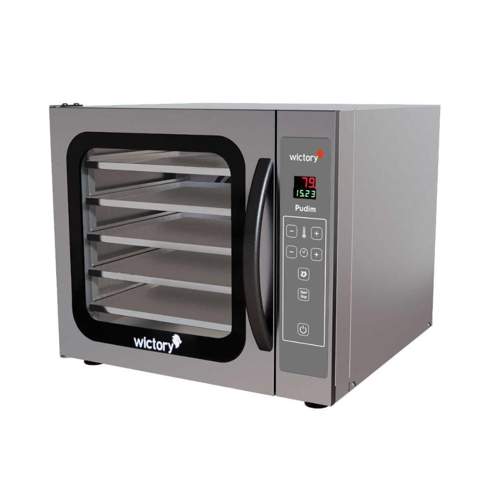 Forno Turbo Elétrico para Pudim 5 Esteiras com Vapor WCPP-535 220V - Wictory
