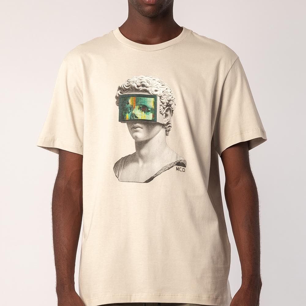 Camiseta MCD Pane Michelangelo SM26 Masculina Bege Poeira