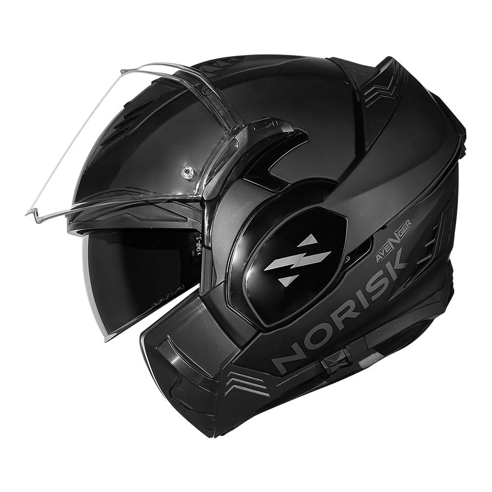 Capacete Norisk Avenger Monocolor Preto Fosco