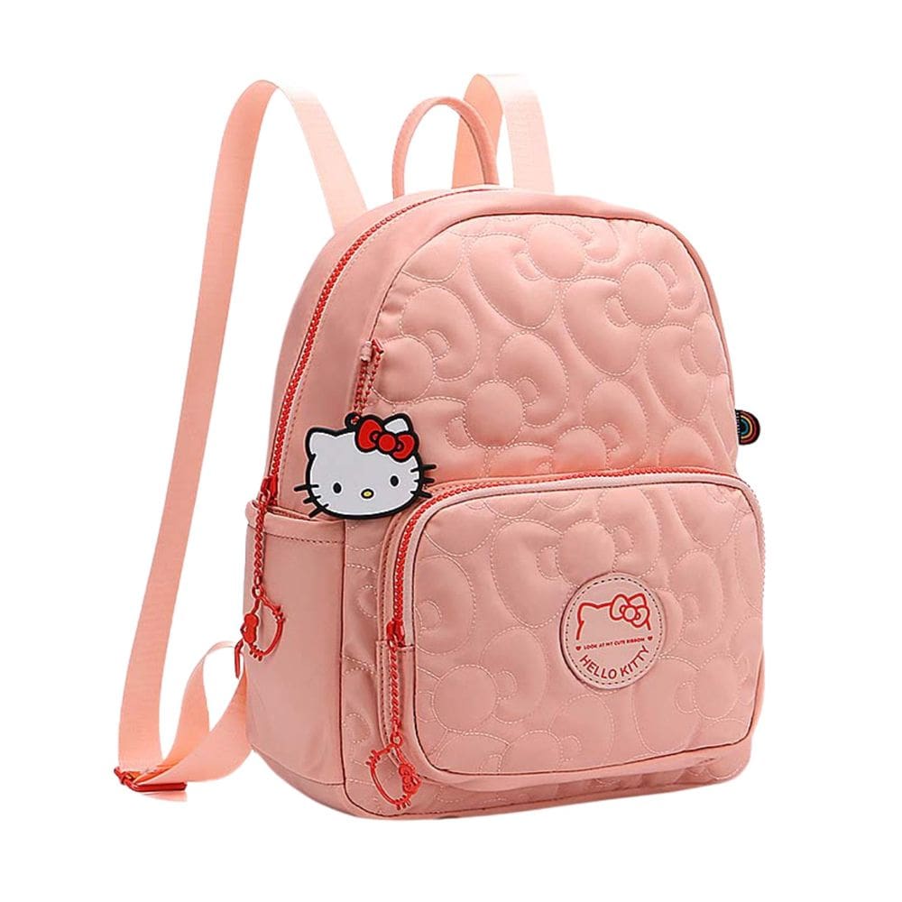 Bolsa Mochila Grande Hello Kitty Juvenil Feminina Casual