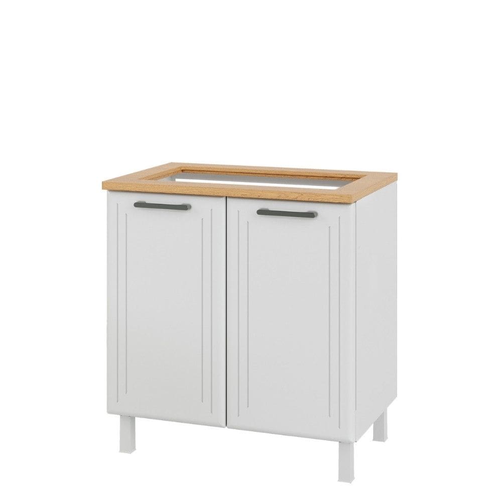 Balcao para Cooktop em Aco 4 Bocas 2 Portas Liz Telasul