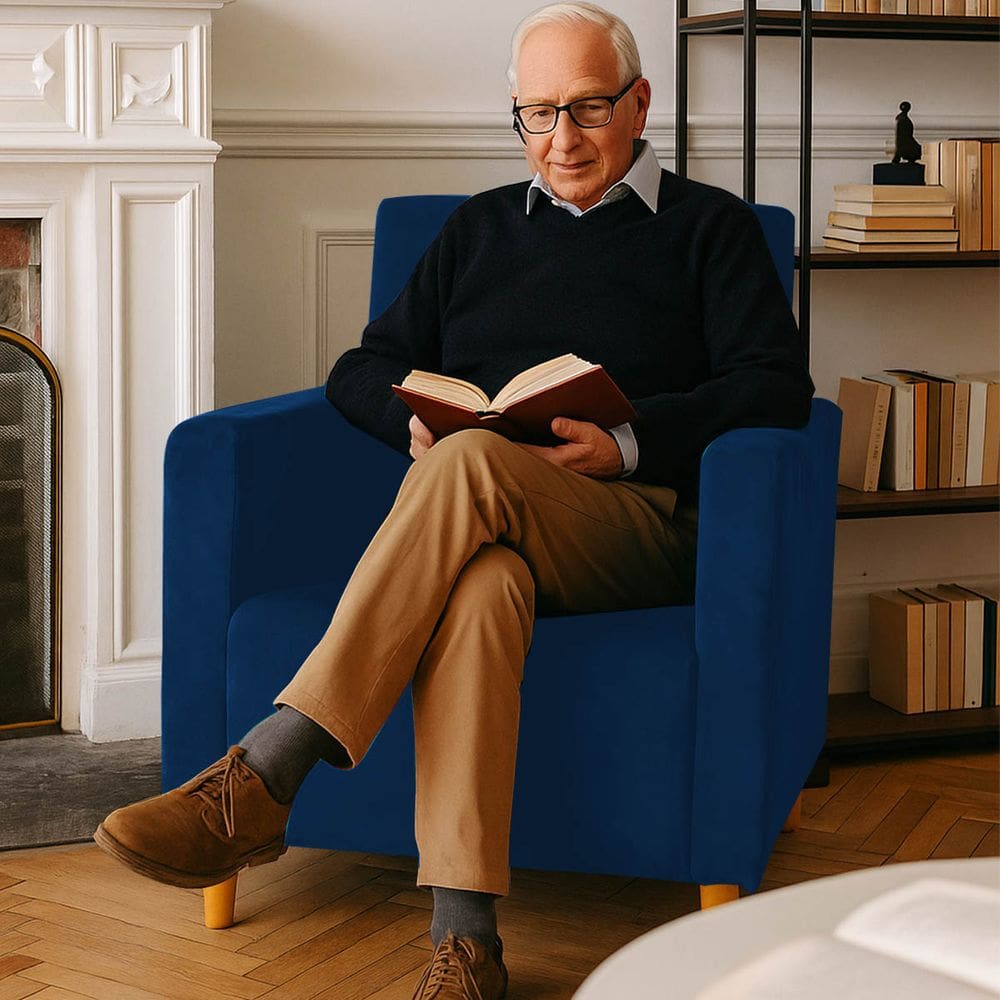 Poltrona Decorativa Sala Ou Escritorio Estela Marinho