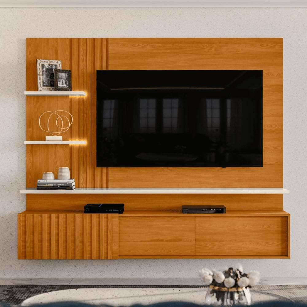 Bancada Suspensa Elegante Elara Cinamomo/Off-White