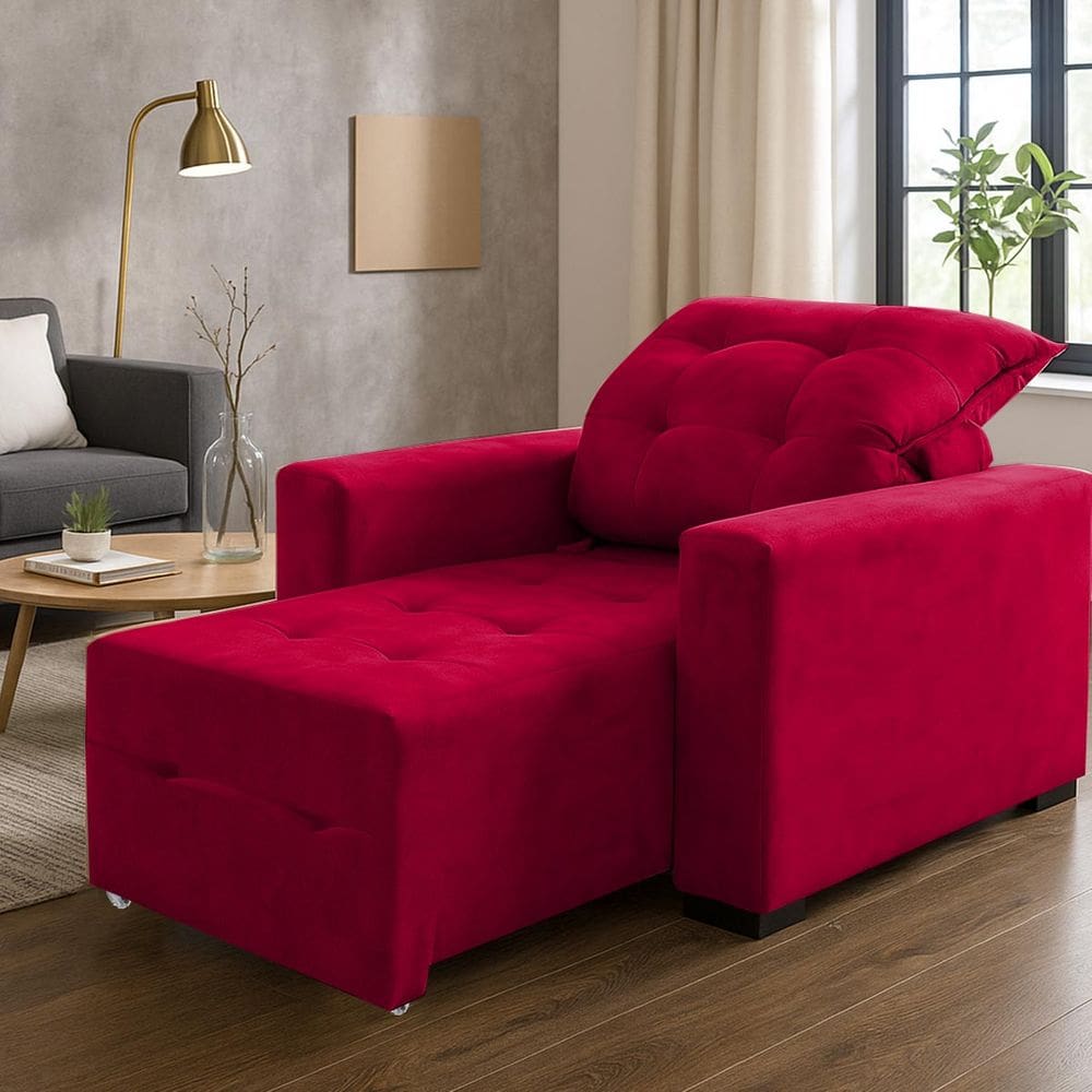 Poltrona Amamentação E Decoração Helena Vermelho