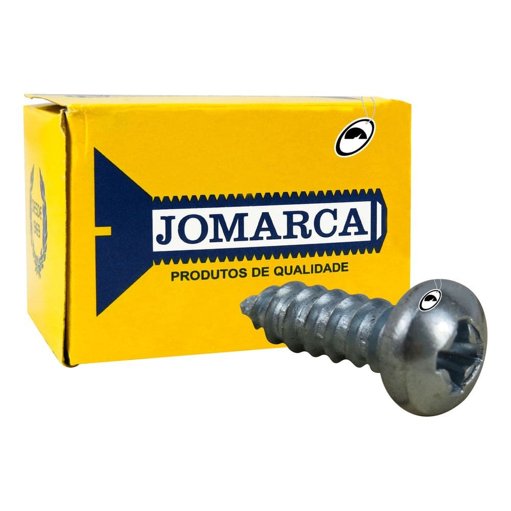 Parafuso Phillips 3,5 X 9,5 Cab Panela Zincado Branco 3,5x9,5 Jomarca - 500un