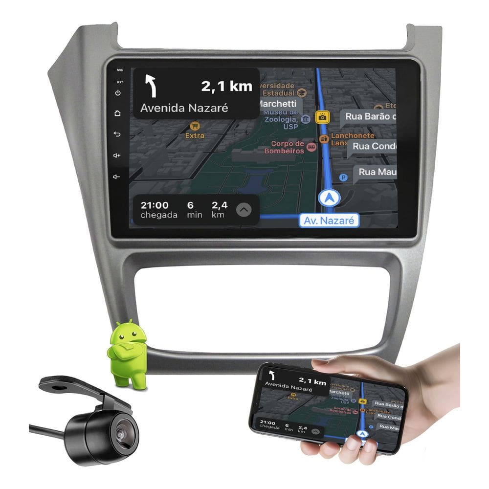 Multimídia Android 9 Fox Space Fox Crossfox 2014 A 2020 Android Auto Carplay + Câmera Ré