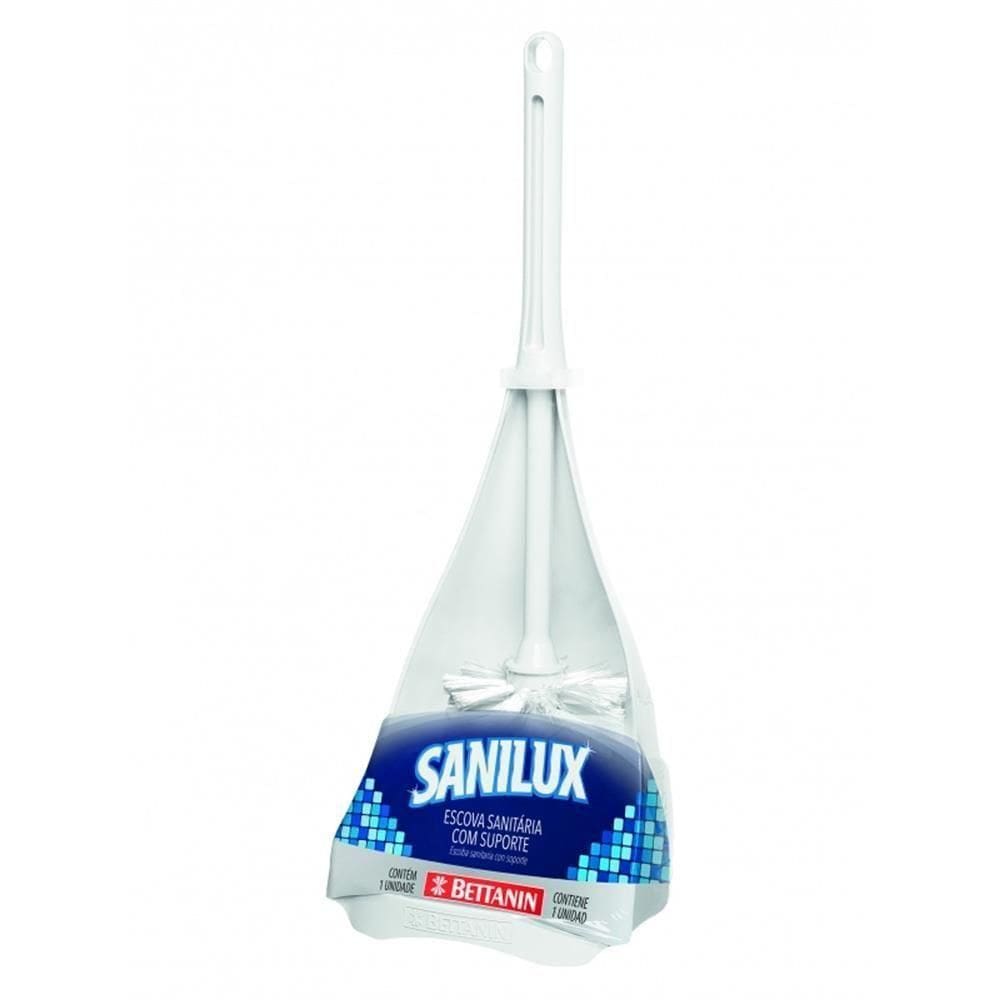 Escova Sanitária Sanilux Com Suporte - 565 - Bettanin Escova Sanitaria Sanilux C-suporte Betta 000565