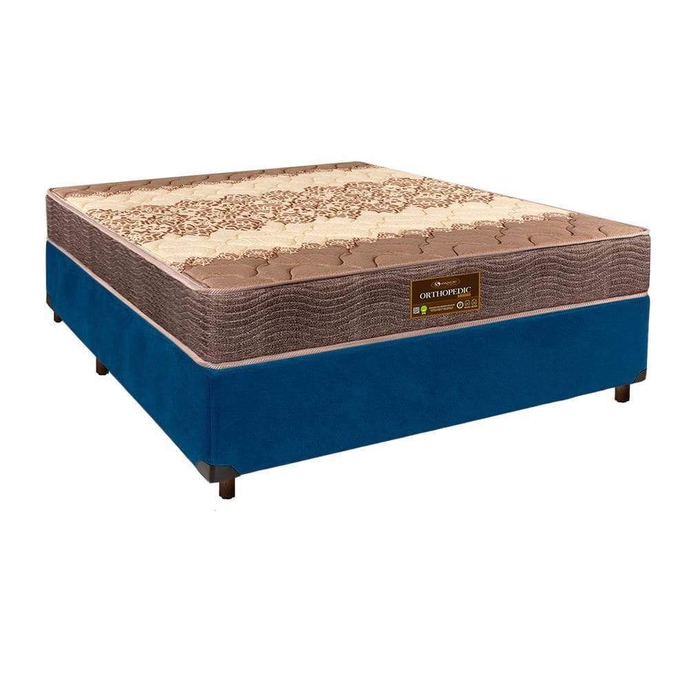 Cama Box + Colchão Casal D26 Ortophedic Sankonfort