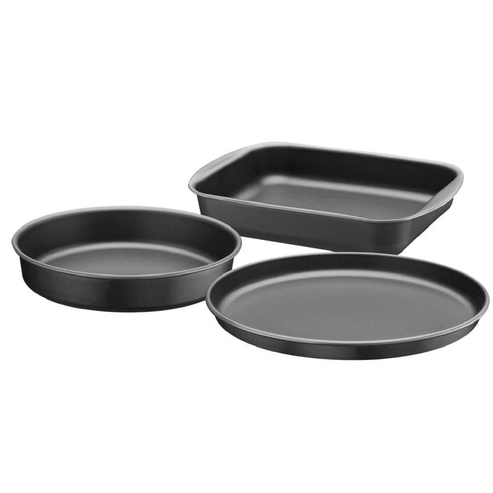 Jogo De Assadeiras Grafite Em Alumínio Antiaderentes Com 3 Peças - 20099084 - Tramontina