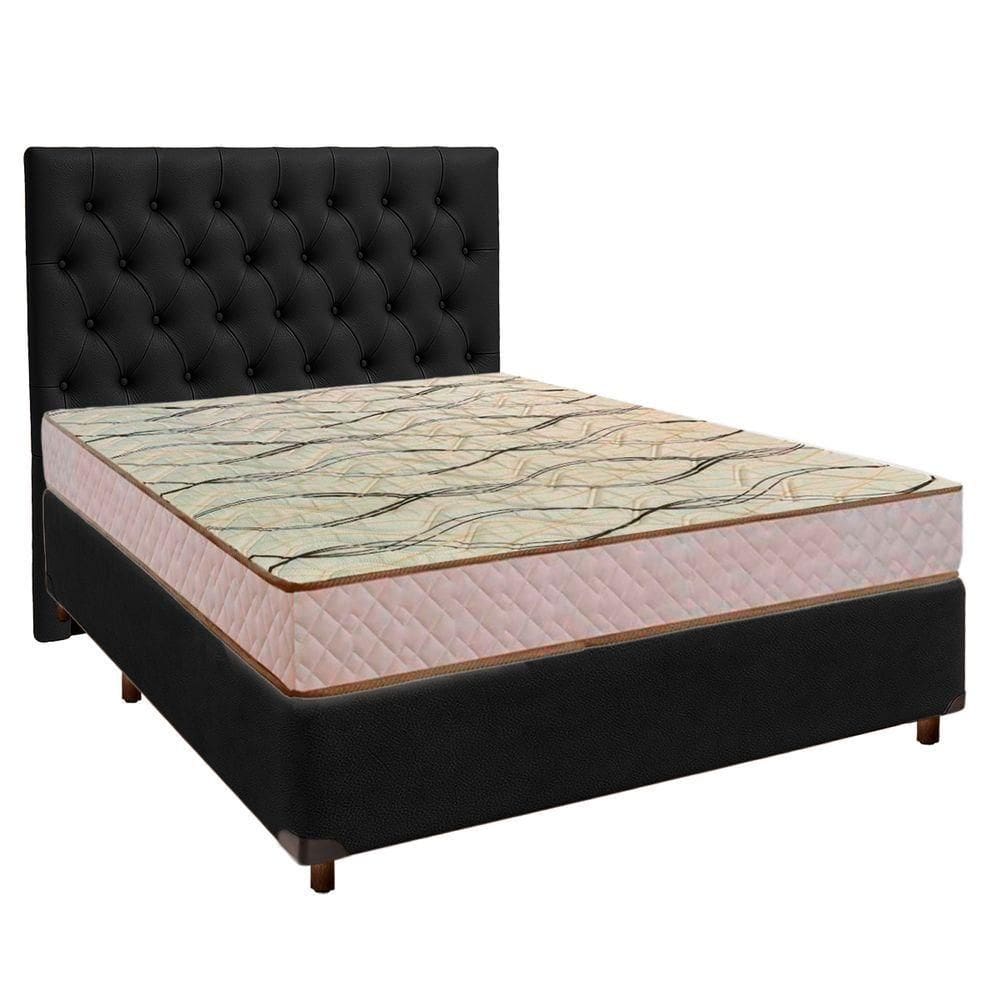 Kit Cama Box + Cabeceira + Colchão Casal D33 - Maxsono - Paropas