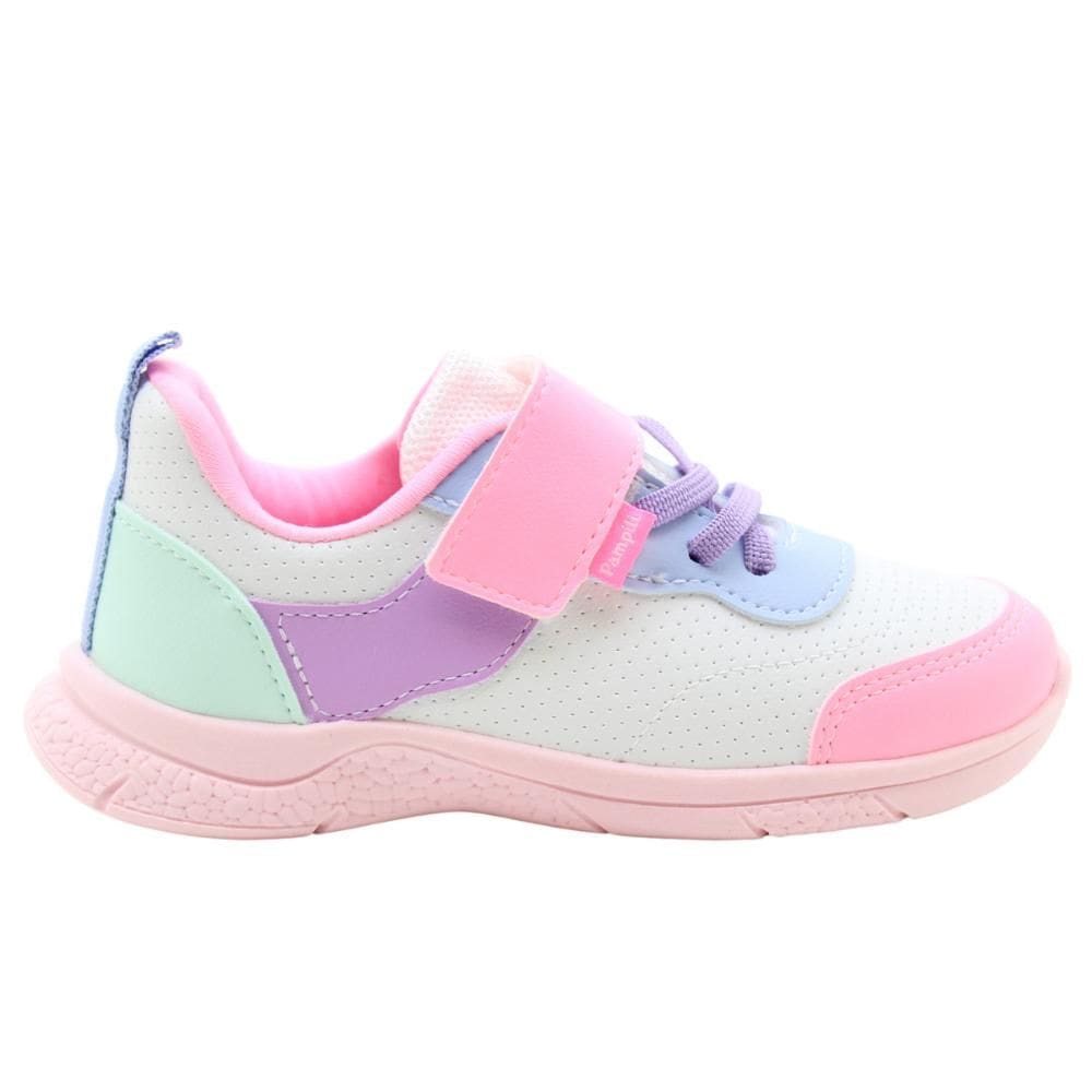 Tênis Pampili Infantil Mini Soft Perfuros Colorido