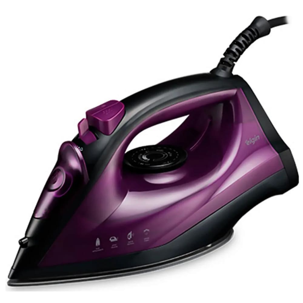 Ferro de Passar a Vapor Elgin 1700W Base Ceramica 200ml Spray 220V
