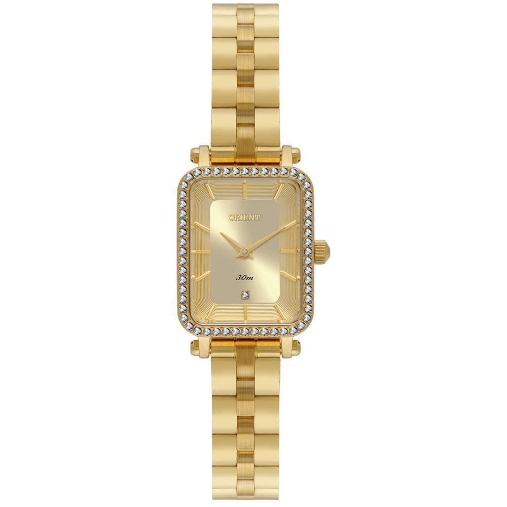 Relógio Orient Feminino Ref: Lgss0066 C1Kx Retangular
