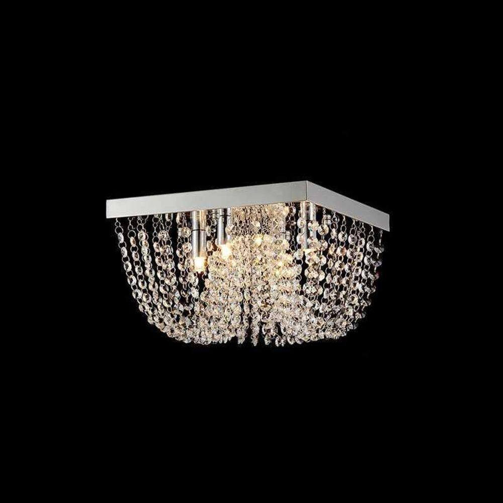 Luminaria Cristal Seine Quad.Sobrepor 4 X 50W 300 X 190Mm