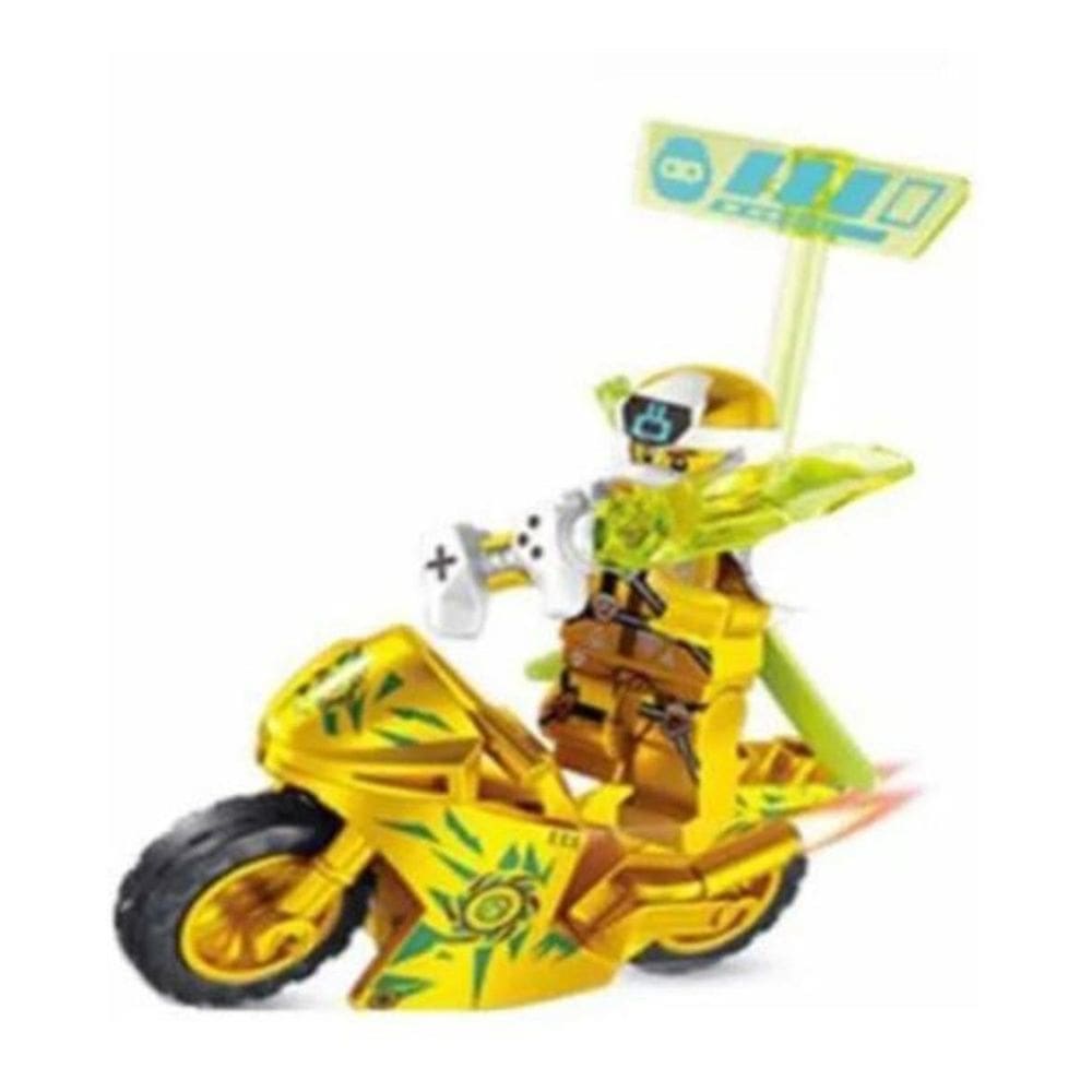 Blocos De Montar Moto Dourada Ninja Go Cole Ninjago