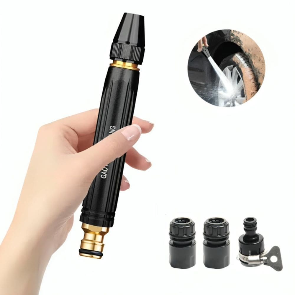 Bico Alta Pressão Para Mangueira Conector Metálico Ajustável