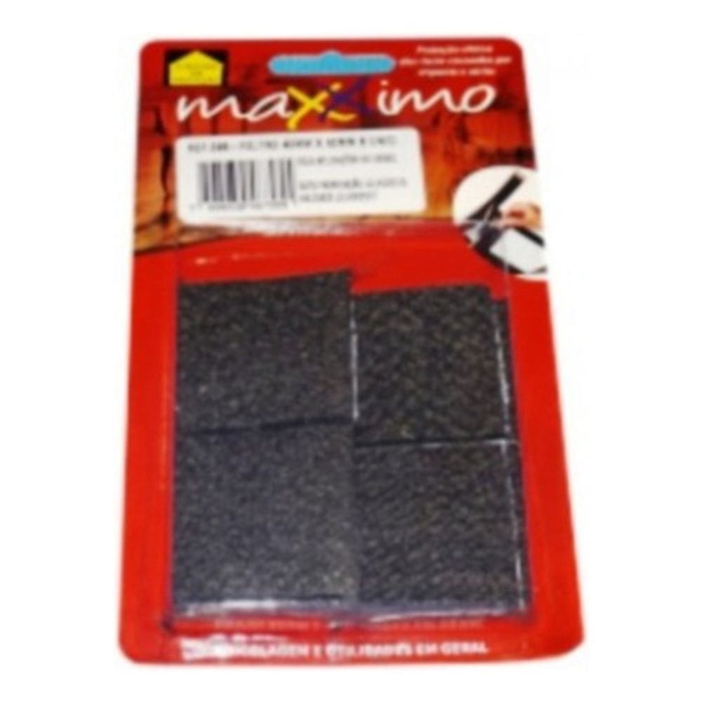 Protetor De Piso Sofa Cadeiras Móveis 40x40mm 08 Pç