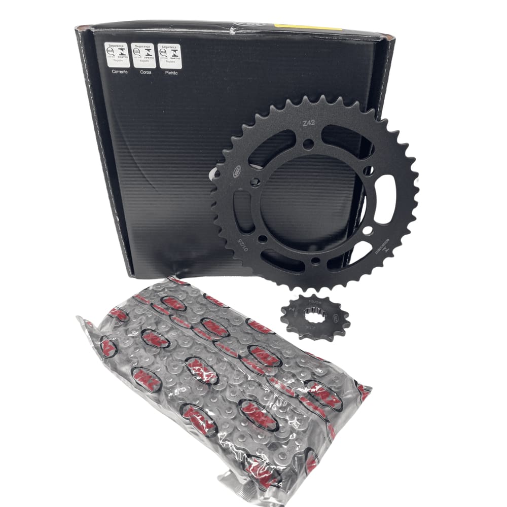 KIT RELACAO vaz TRANSMISSAO COMPLETO KAWASAKI Z300 2015 à 2017 Ninja 300 2013 EM DIANTE K02372X