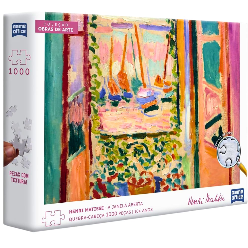 Puzzle 1000 Peças Obras de Arte A Janela Aberta Toyster