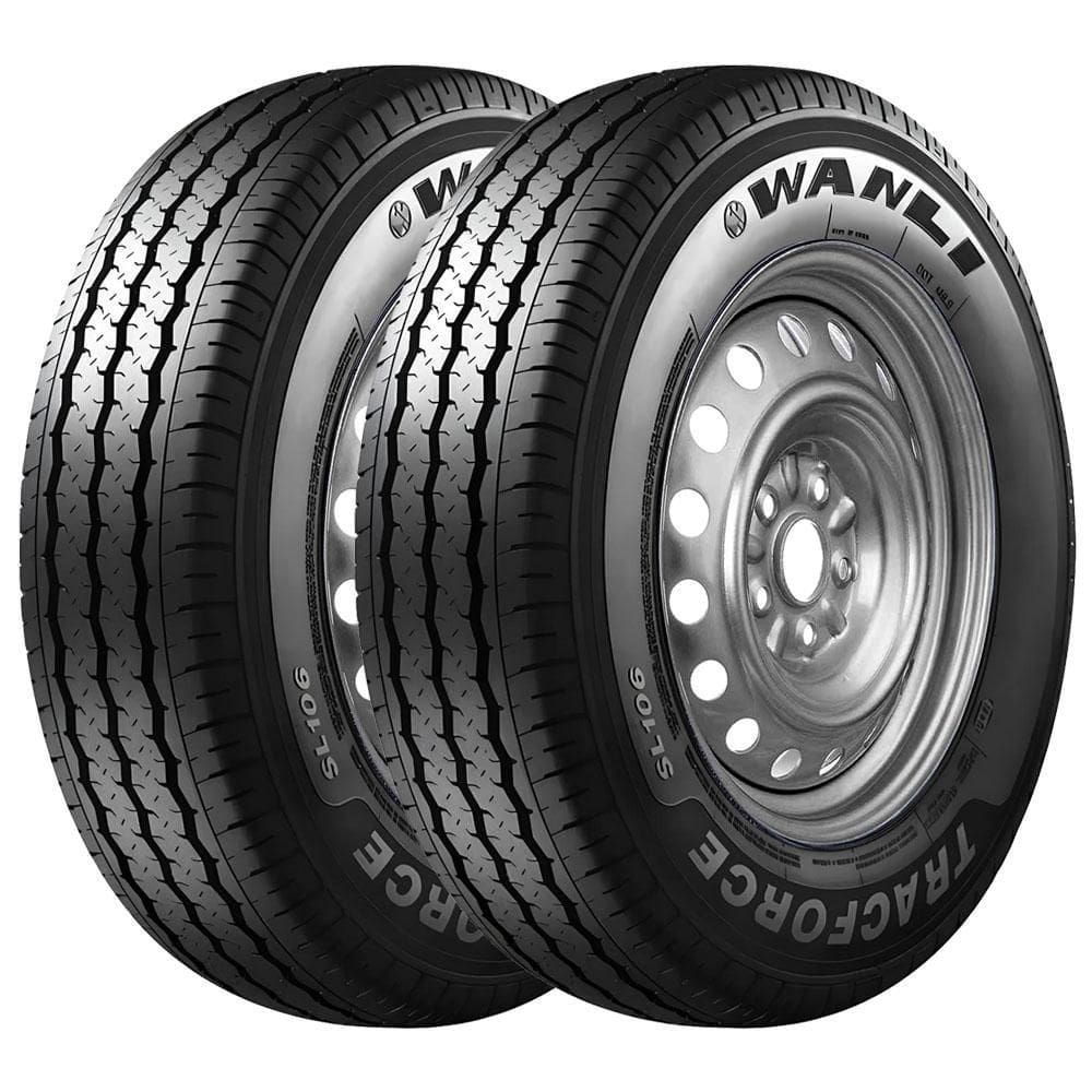 Pneu Wanli SL106 235/85R16C Aro 16C 114/111S 8 Lonas Kit2