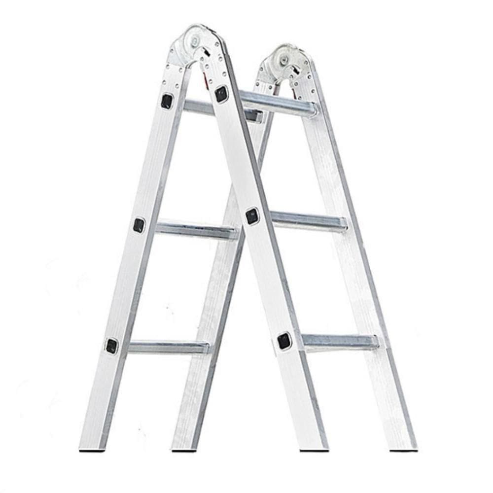 Escada Em Alumínio Com 6 Degraus De 1,75 Metros De Altura Total