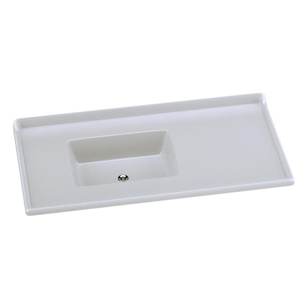 Pia De Cozinha Mármore Sintético 100x53cm Multimóveis CR20478 Gelo