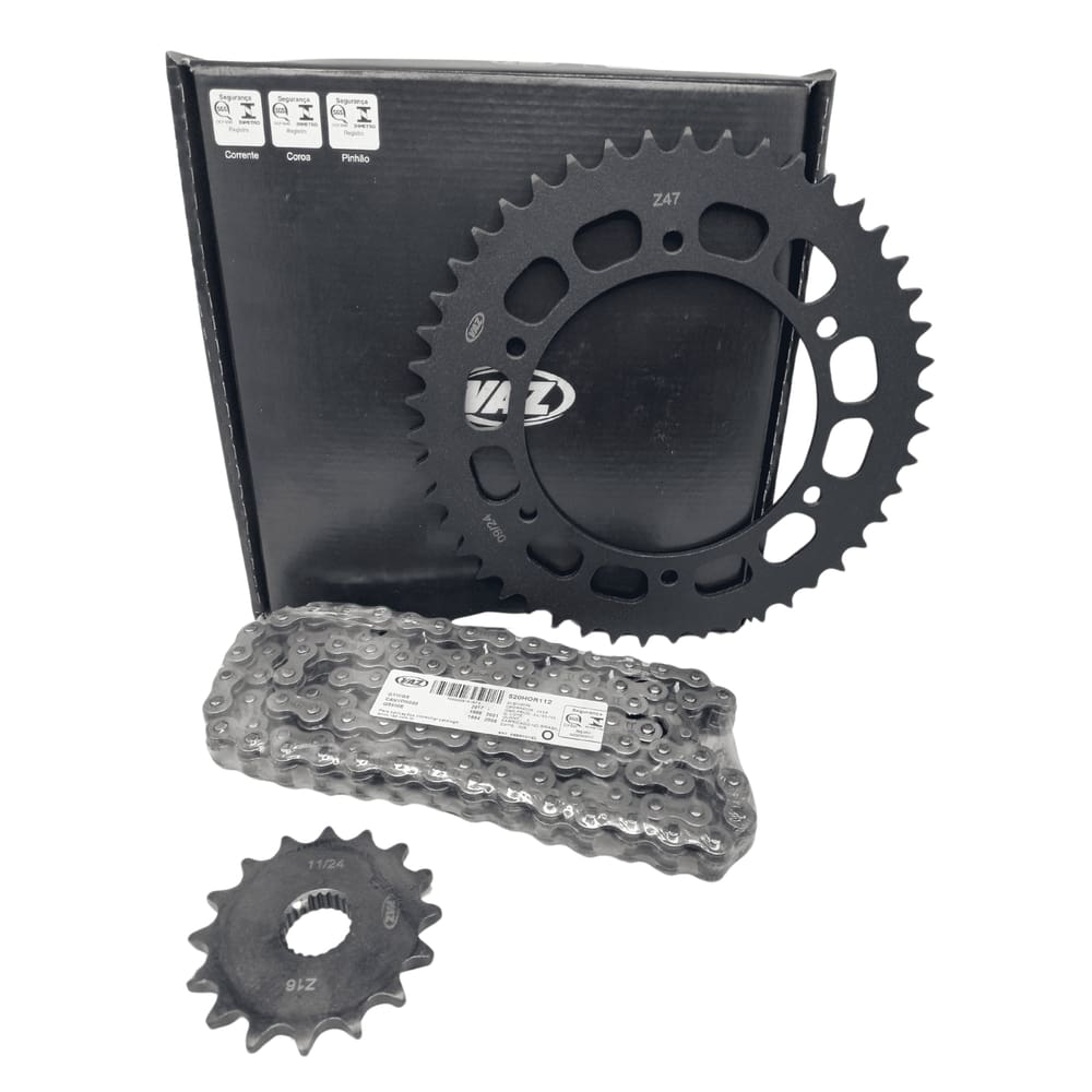 KIT RELACAO TRANSMISSAO VAZ COMPLETO BMW G650GS SERTÃO 2012 à 2013 F650GS DAKAR 1999 à 2008 F650 1997 à 2003 C00160X